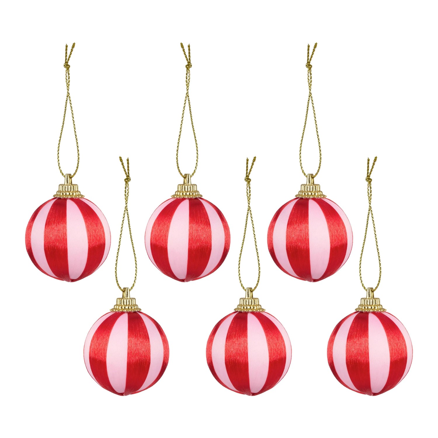 Mömax Christbaumkugel-Set Lucia Rot/Hellrosa 6 Stk.