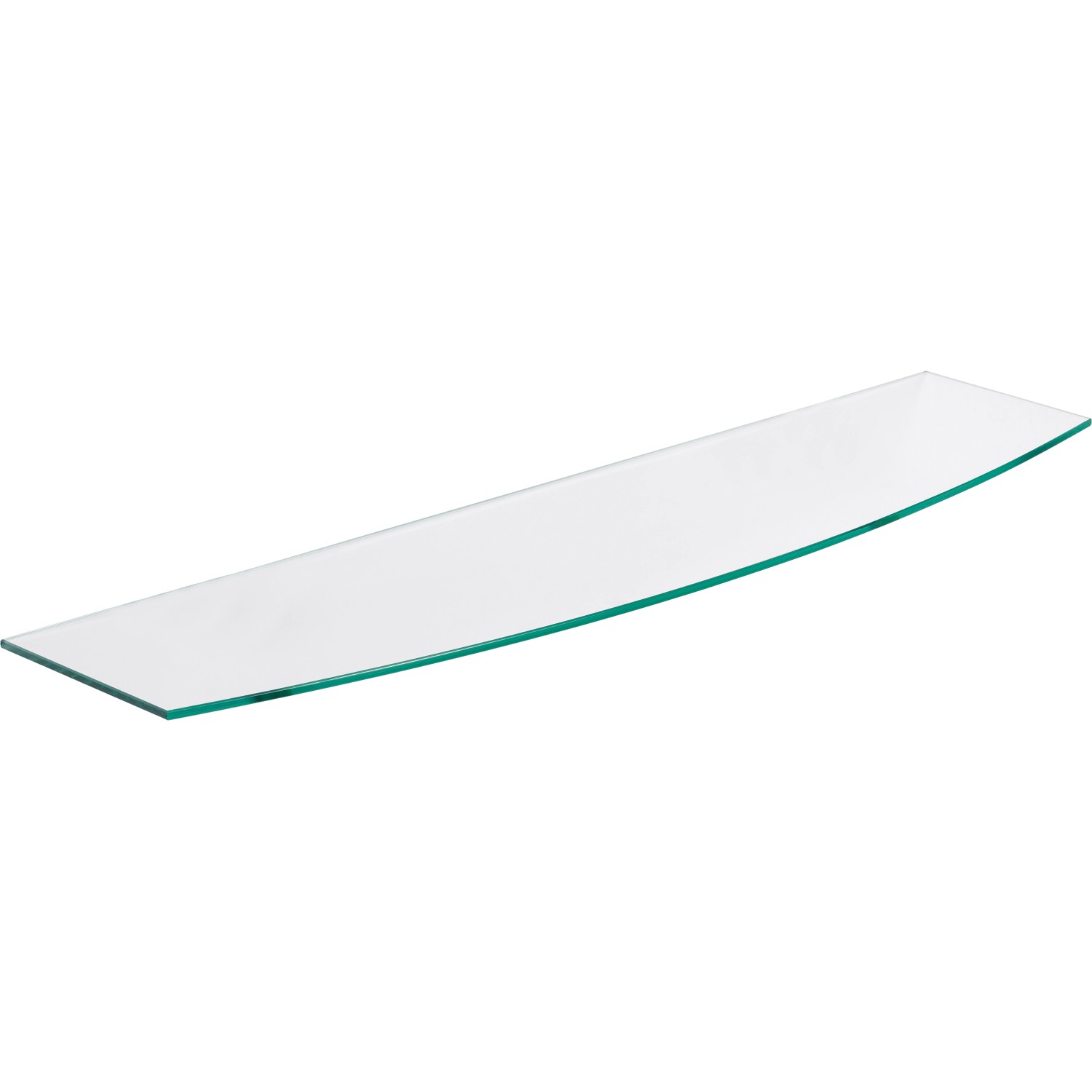 OBI Glasboden Villar Gebogen Klar 0,6 cm x 80 cm x 20 cm