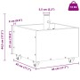vidaXL Sonnenschirmständer Anthrazit 45 x 45 x 45 cm Stahl 42010368_12