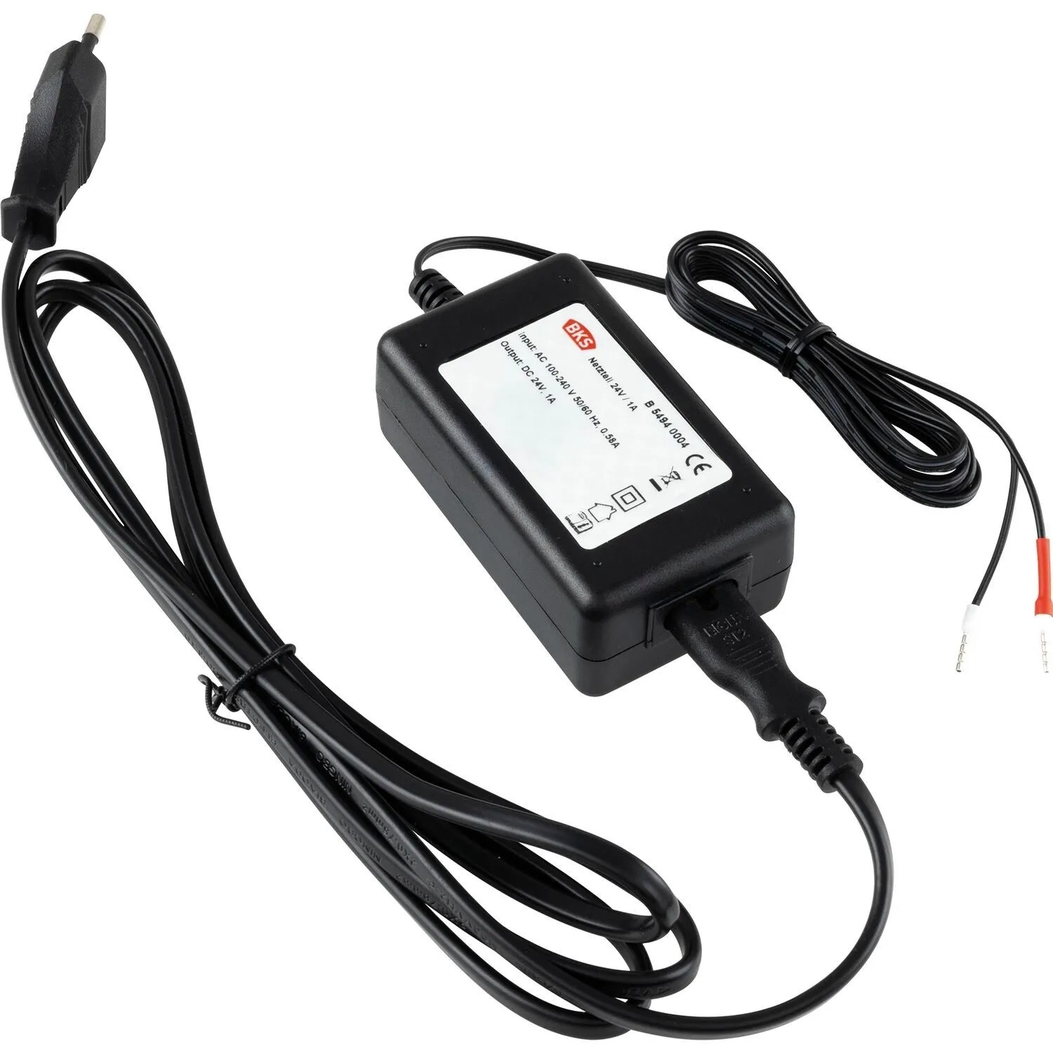 Bks Netzteil B 5494 0004 24 V 1 A mit Netzleitung und Stecker