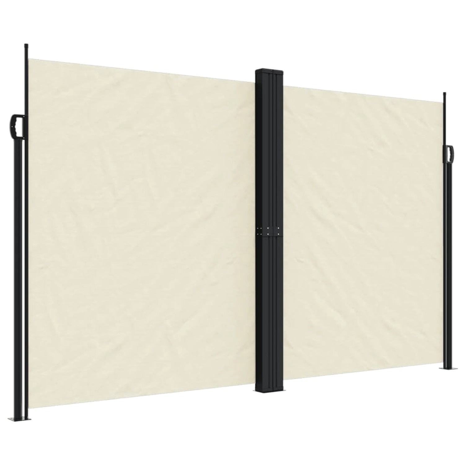 furnicato Seitenmarkise Ausziehbar Creme 200x1200 cm günstig online kaufen