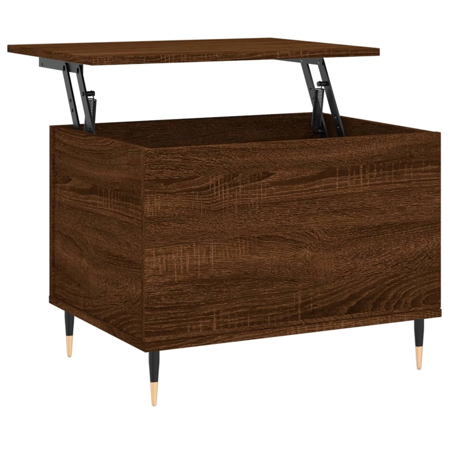 vidaXL Couchtisch Braun Eichen-Optik 60x44,5x45 cm Holzwerkstoff Modell 1 günstig online kaufen