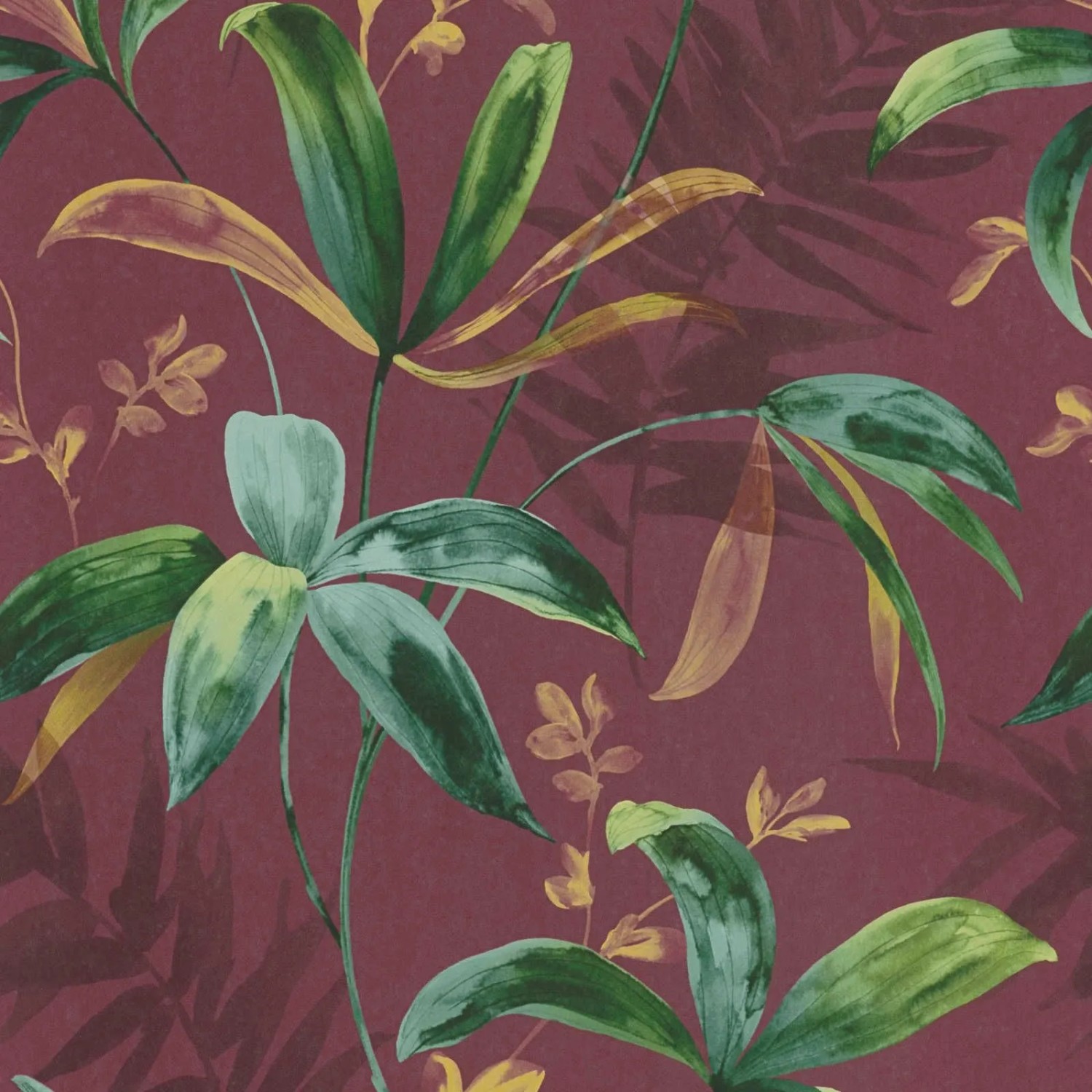 Tadessi Tapete Floral M1-No.533 Vliestapete in Rot