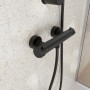 Eisl Thermostat Duscharmatur Claudio, Schwarz Matt. Duscharmatur für Bad mit Thermostat.