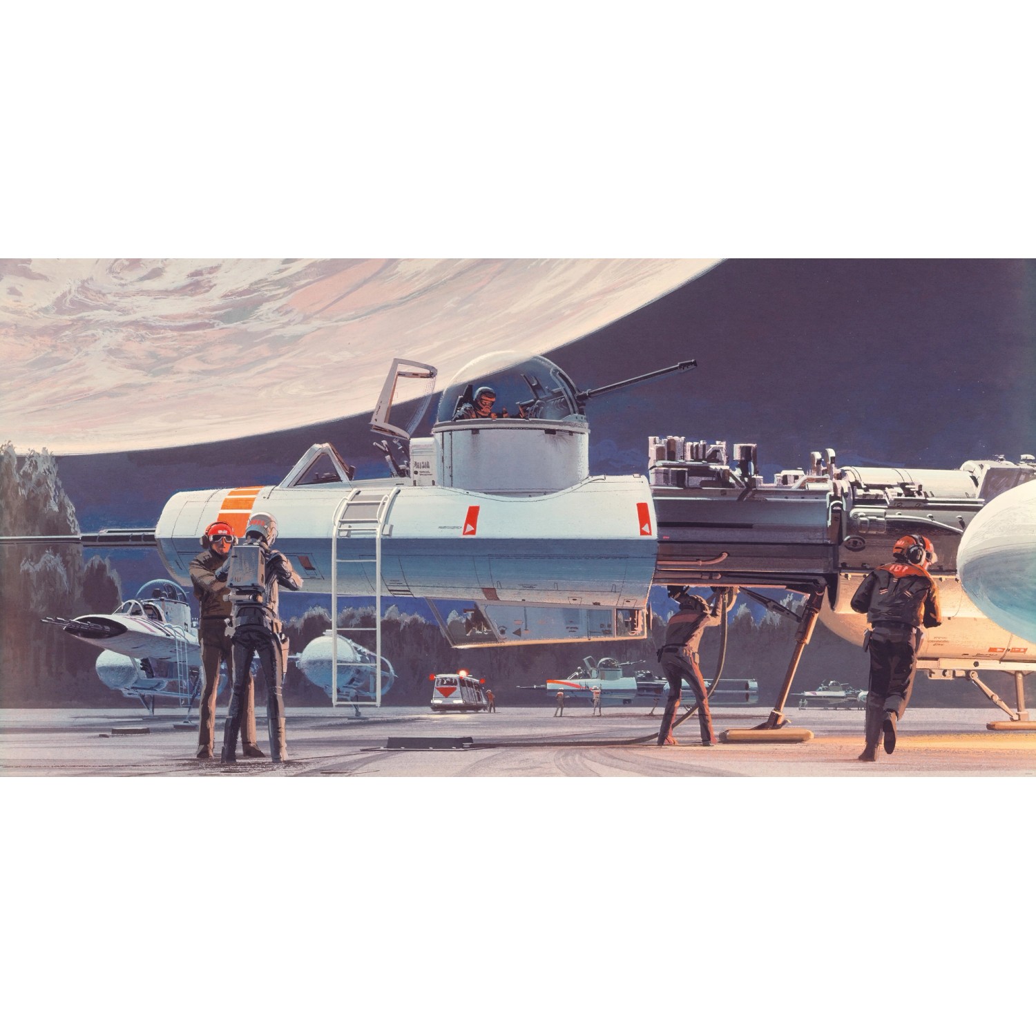 Komar Fototapete Vlies Star Wars Classic RMQ Yavin Y-Wing  500 x 250 cm