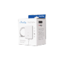 Shelly Flood Gen4 Wassersensor in Weiß, Smart Home Leckageschutz.