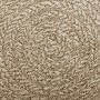 Nahaufnahme des beigen vidaXL Teppichs ZIZUR in Jute-Optik. Zeigt die gewebte Polypropylen-Struktur für Indoor & Outdoor.