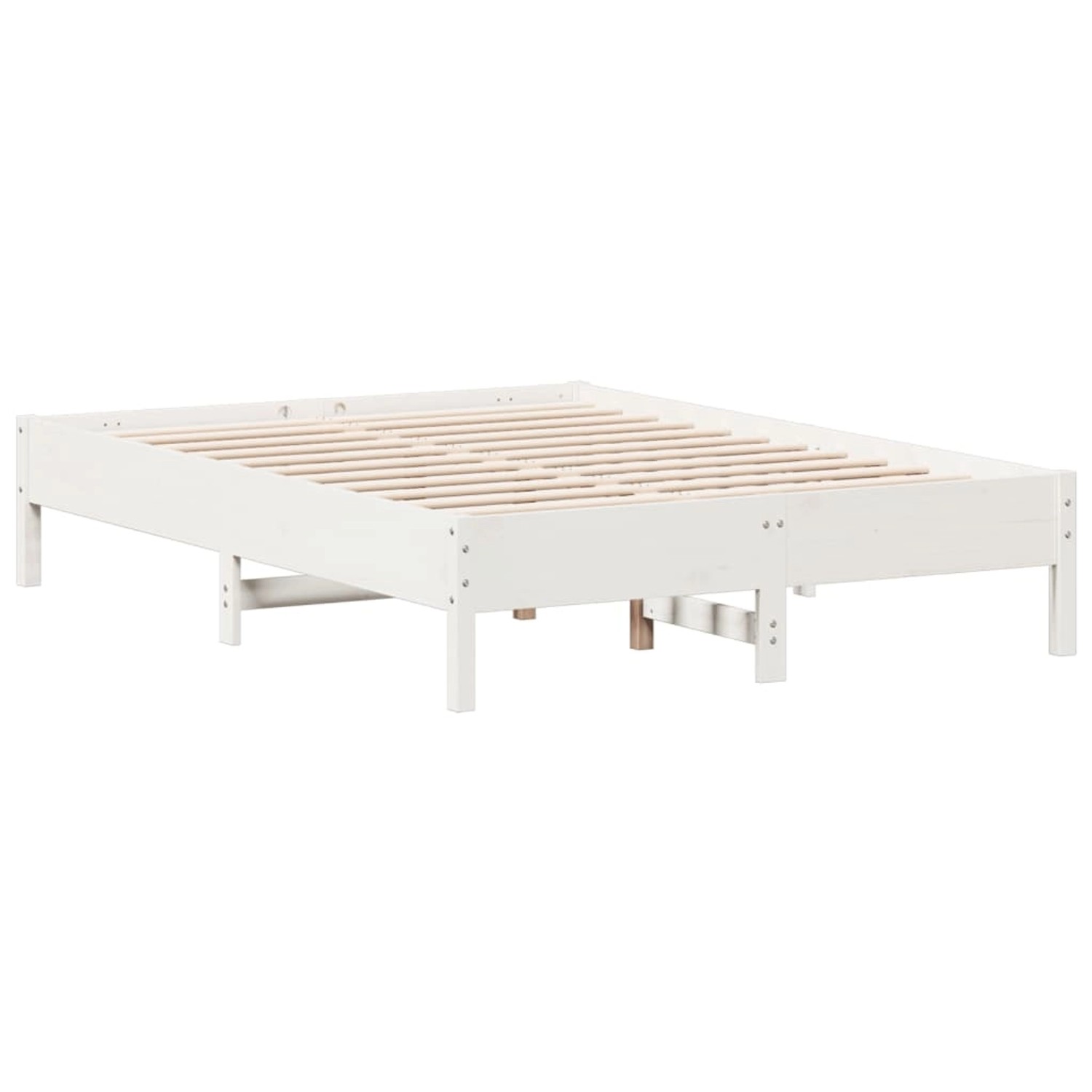vidaXL Massivholzbett ohne Matratze Weiß 120x190 cm Kiefernholz 842723 günstig online kaufen