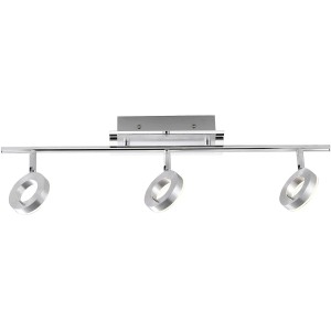 Moderne, 3-flammige LED Deckenleuchte Sileda von Paul Neuhaus, Aluminium matt.