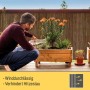 Brauner Sol Royal SolVision B55 Bambus Sichtschutzzaun auf Balkon. Winddurchlässig, verhindert Hitzestau. Für Garten & Terrasse.