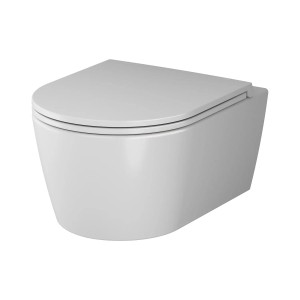 AM.PM Wand WC mit Softclosing Sitzabdeckung Func Spülrandlos Toilette Hänge WC CFA1700SC FlashClean