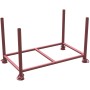 Schake Stapelpalette, 1,3x0,7x0,7m, braun lackiert, für Baugeräte und Lagertechnik.