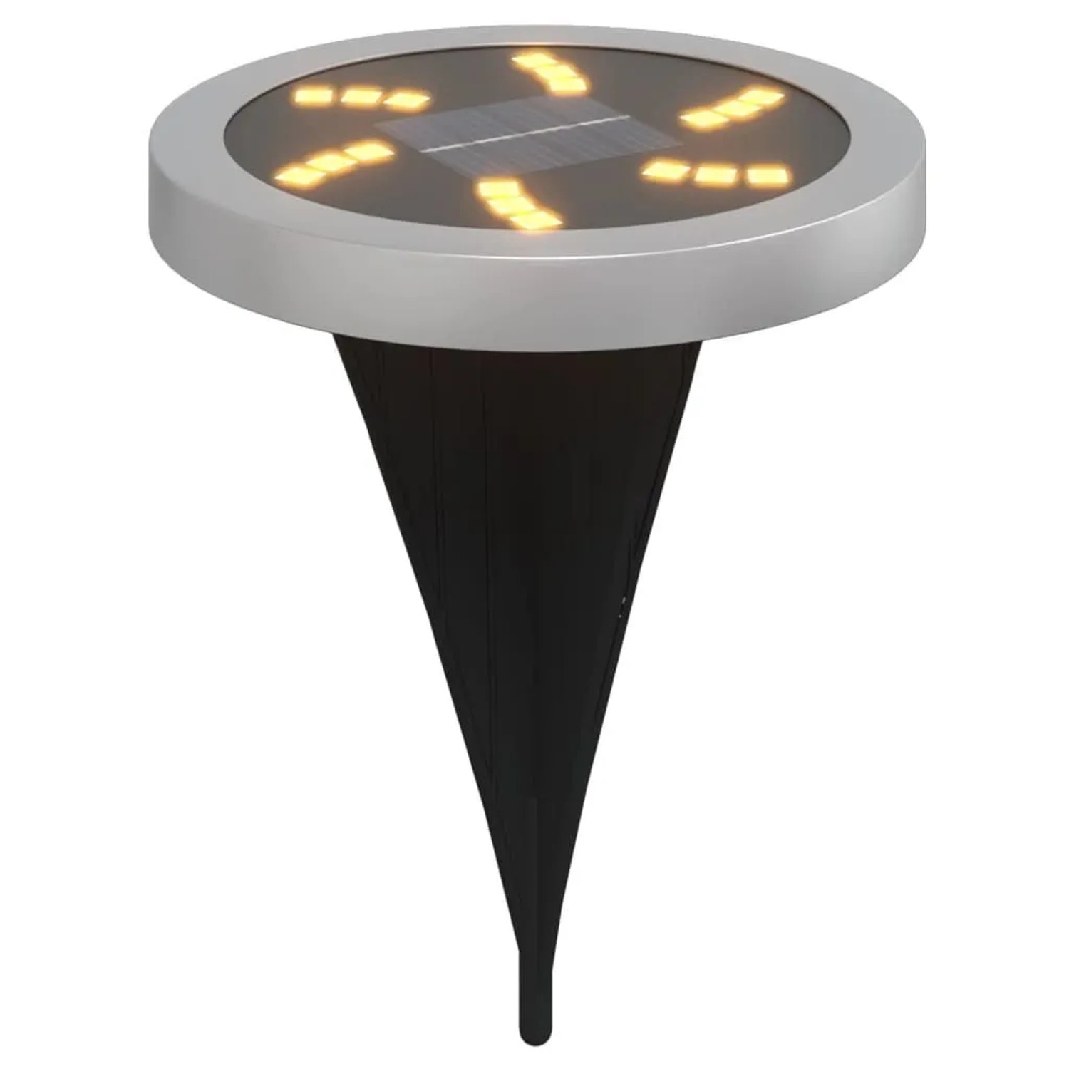 vidaXL Solar-Bodenleuchten mit Erdspieß 12 Stk Warmweiß 4008199