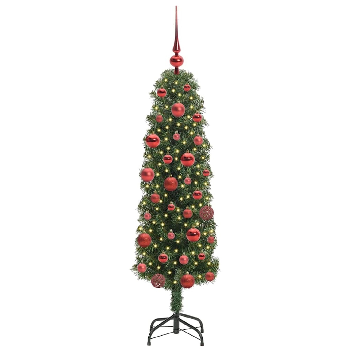 vidaXL Künstlicher Weihnachtsbaum mit 150 LEDs mit Ständer Grün 150 cm 3394930