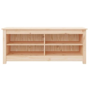 vidaXL Schuhbank 110x38x45,5 cm Massivholz Kiefer 813774