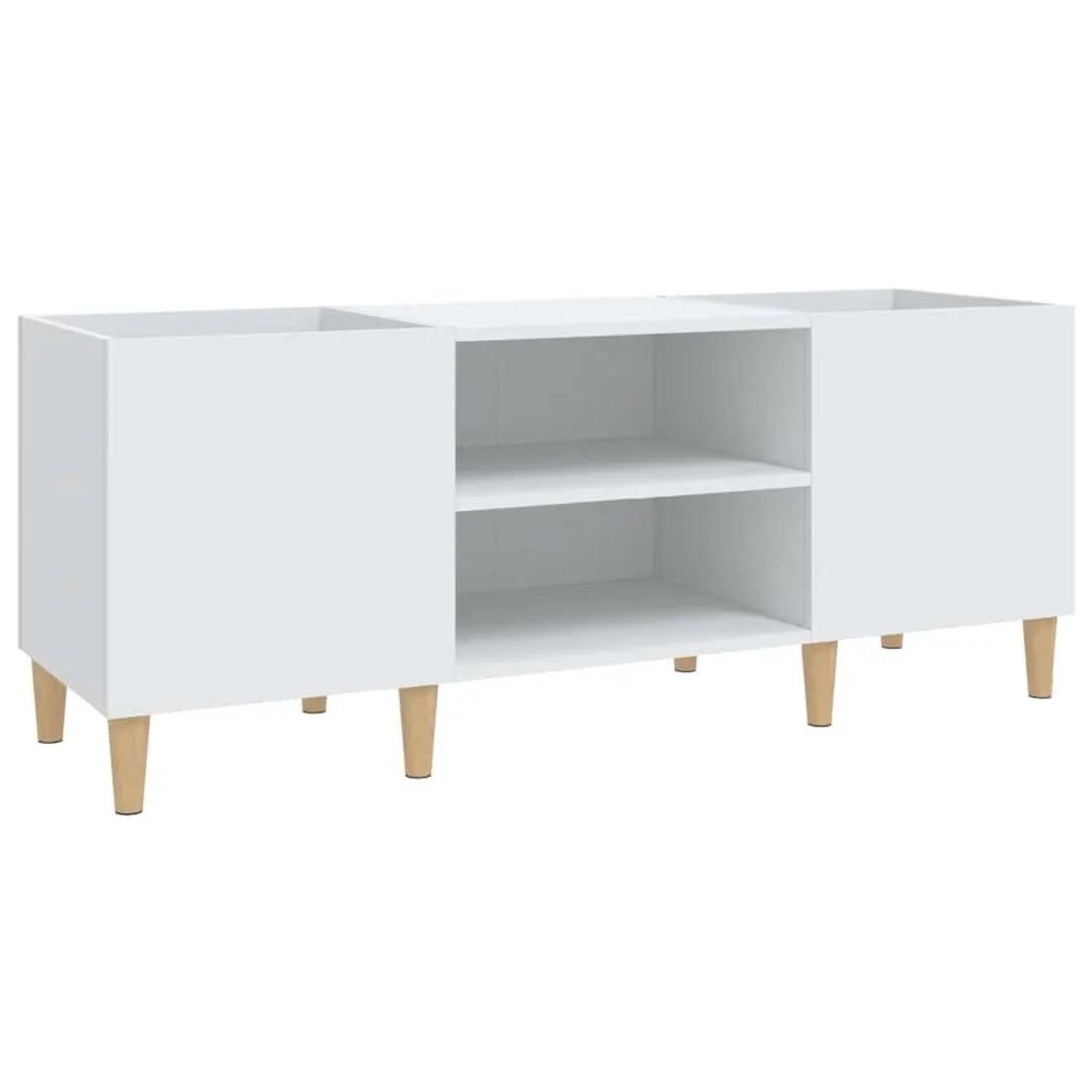 vidaXL Plattenschrank Weiß 121 x 38 x 48 cm Holzwerkstoff 831925