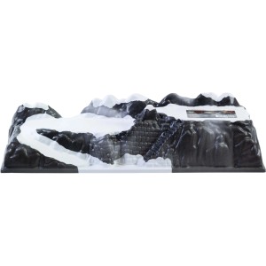 My Village Basis Dorf Gletscher, 78x25cm, für Weihnachtsdekoration, mit Schnee bedeckte Felsen.