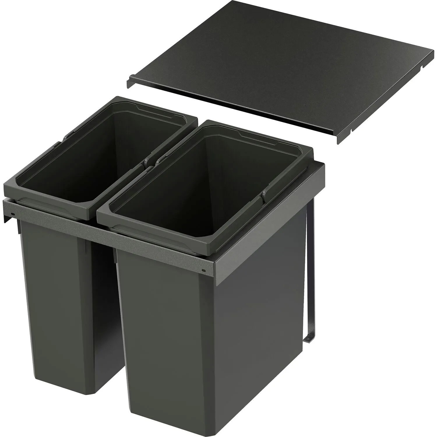Vauth-Sagel Abfalltrennsystem Envi Flex Pro Korpusbreite 500 mm 1x28, 1x21, Lava
