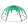Meergrünes vidaXL Partyzelt, wasserdichter Pavillon mit Fiberglasstangen für Garten und Feiern.