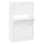 vidaXL Schuhschrank Hochglanz-Weiß 63x24x103 cm Holzwerkstoff 342554