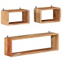 vidaXL 3-Tlg Würfelregal-Set Massivholz Akazie 328262