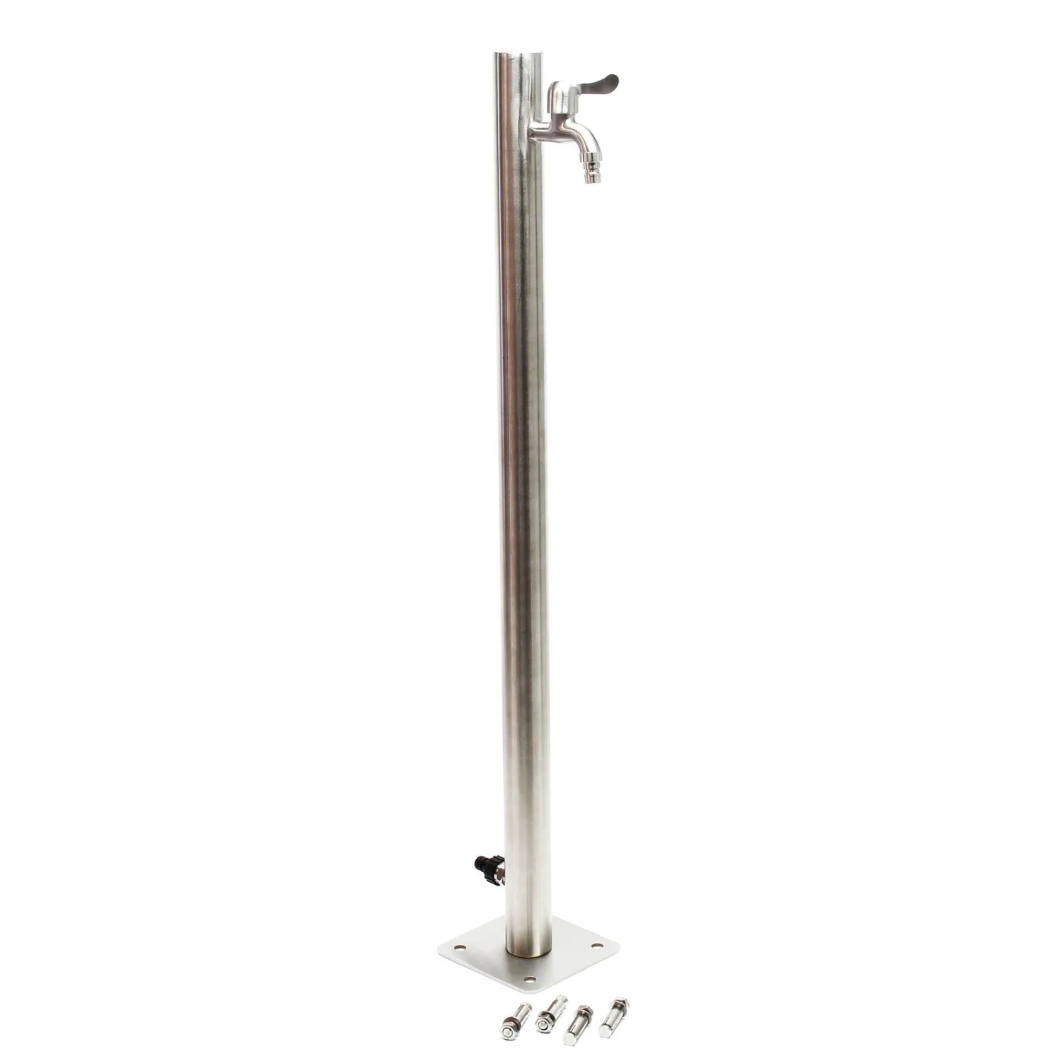 Wiltec Wasserzapfstelle 955 Cm Wassersäule Edelstahl Rund Garten Zapfsäule