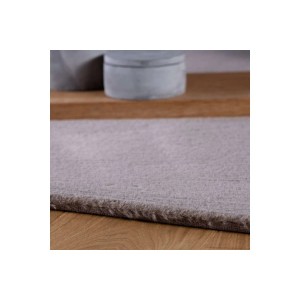 Detailansicht des MeGusta Kurzflor Teppichs in Taupe (160x230 cm).
