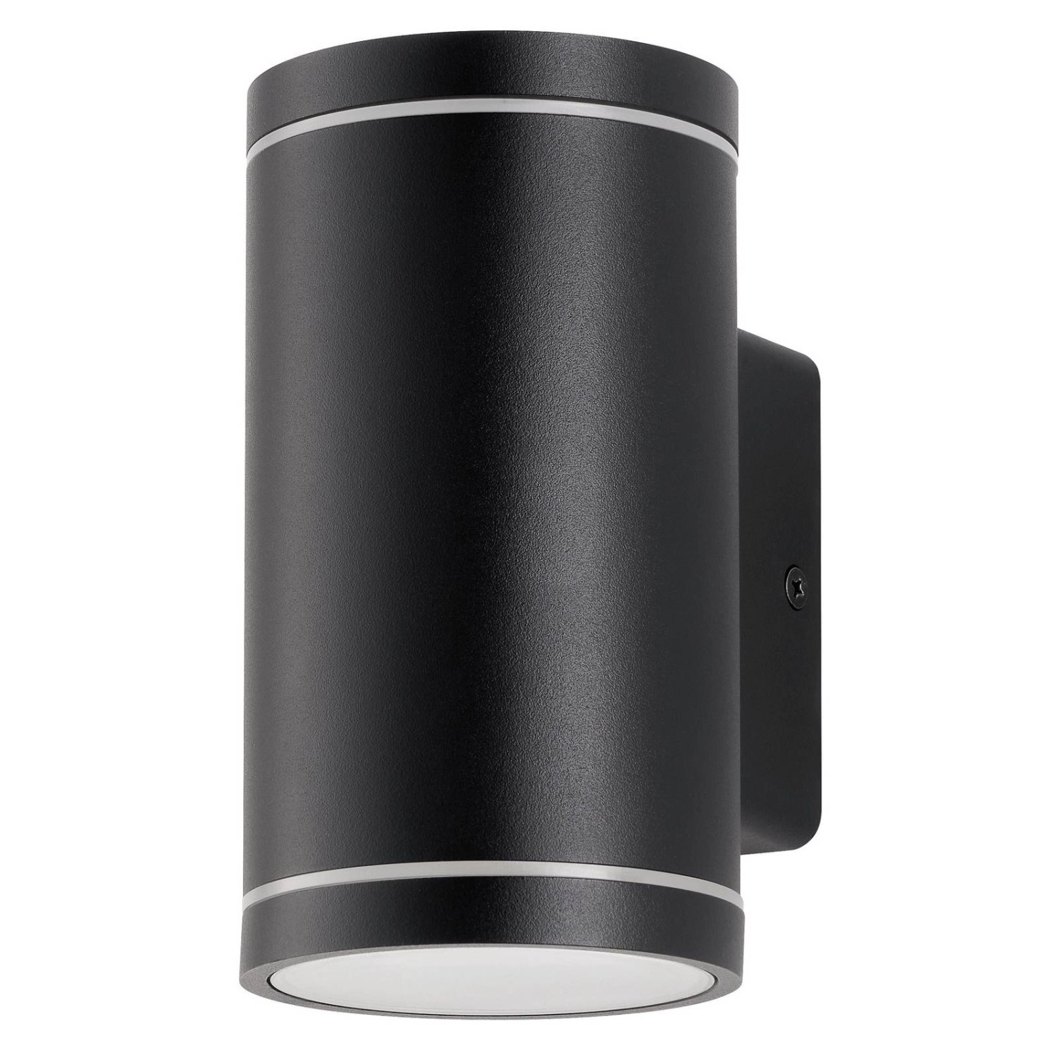 Lindby LED Smart Home Wandleuchte Außen Valtin 10020149 Dimmbar Modern in Schwarz aus Edelstahl