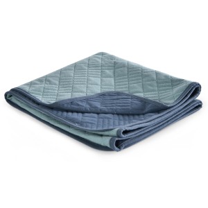 Grün-blaue Heim Tierdecke Forest, 120x70 cm, gesteppt und wasserabweisend.