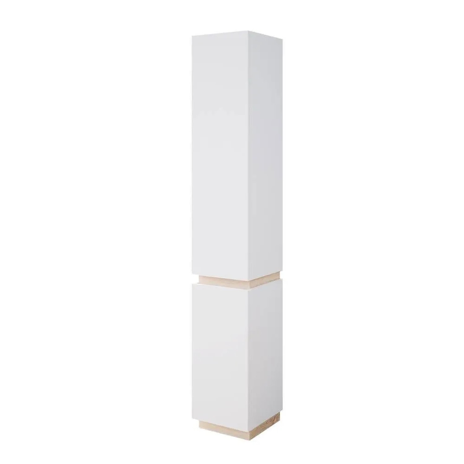 Vicco Badschrank Gloria Weiß 33 x 198 mit 2 Türen