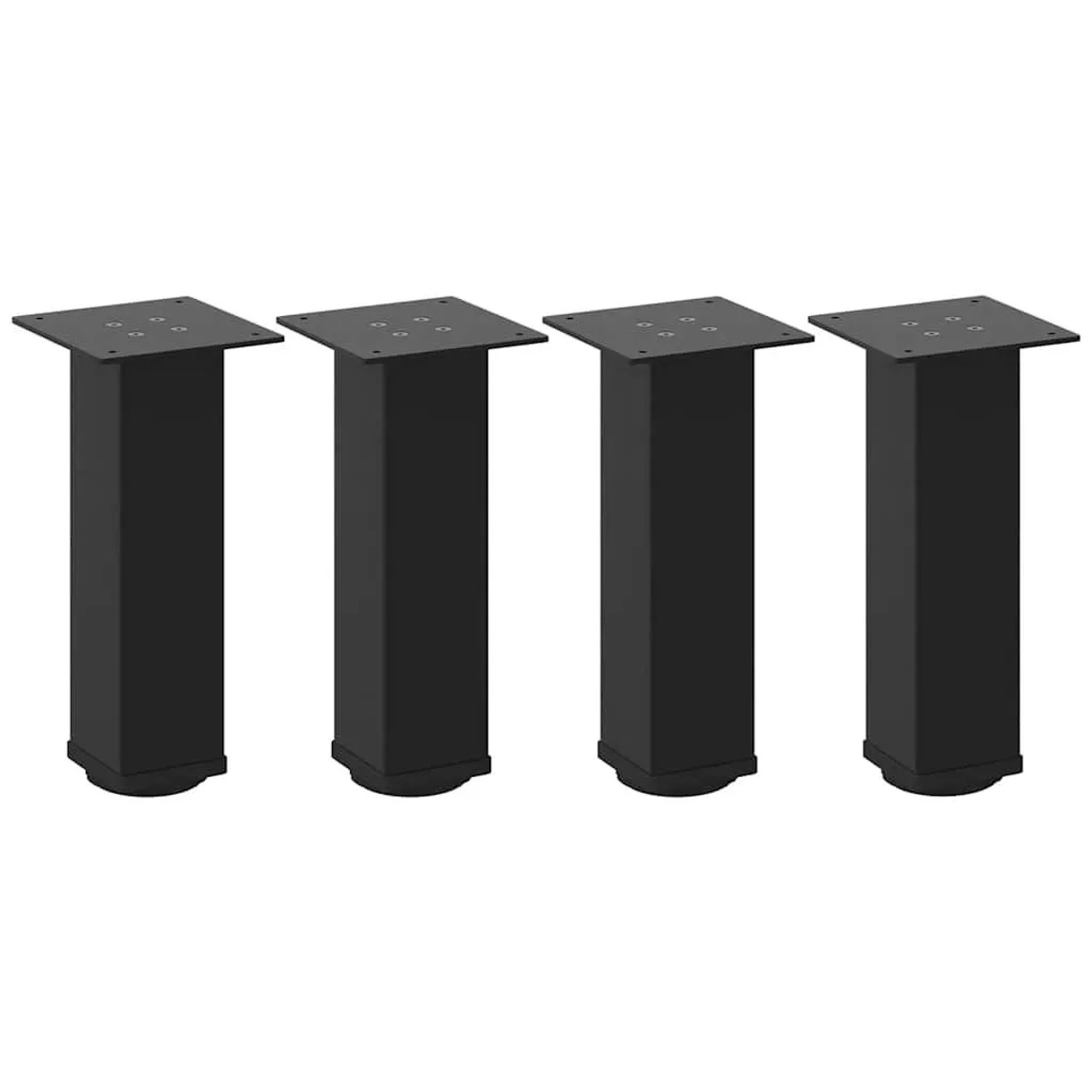 vidaXL Couchtischbeine 4 Stk Schwarz 30-32 cm Stahl 4012460 günstig online kaufen