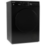 Schwarzer Telefunken Kondenstrockner T-11-400-B mit 7 kg Fassungsvermögen.