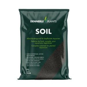 Dennerle Plants Soil, 9kg Sack Alleinbodengrund für bepflanzte Aquarien.