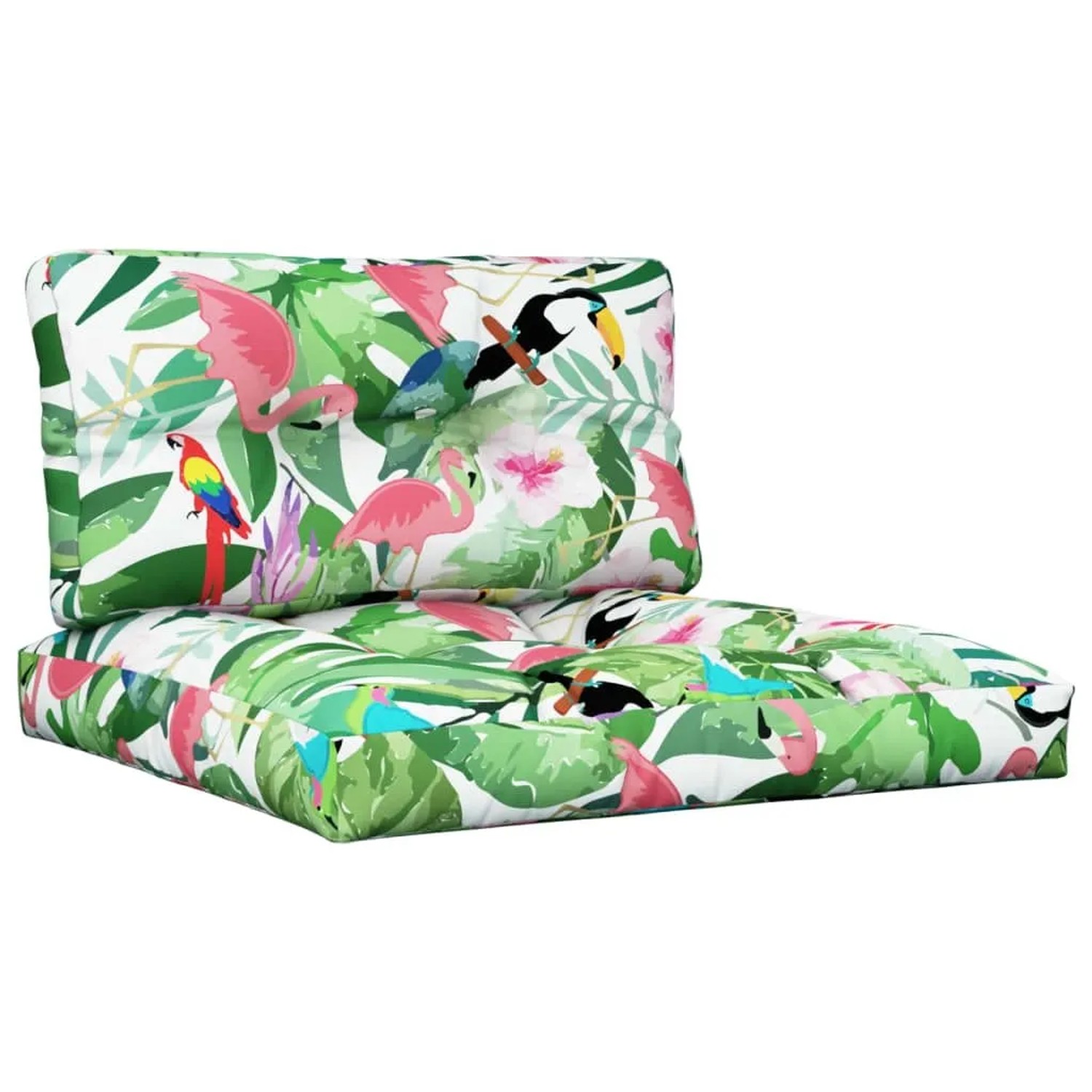 vidaXL Palettenkissen 2-Tlg Mehrfarbig Stoff 360728