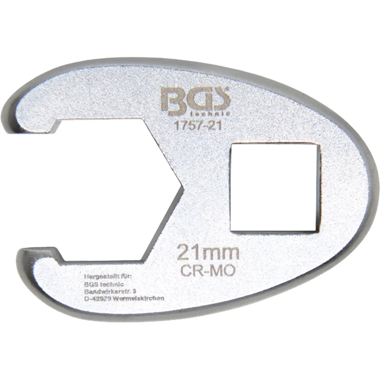 BGS Hahnenfußschlüssel Antrieb Innenvierkant 12 5 Mm  1 2 Zoll  SW 21 Mm 1757 21