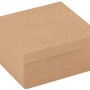 Quadratische Pappbox mit Deckel, 102x102x50 mm, ideal zum Basteln und Bemalen.