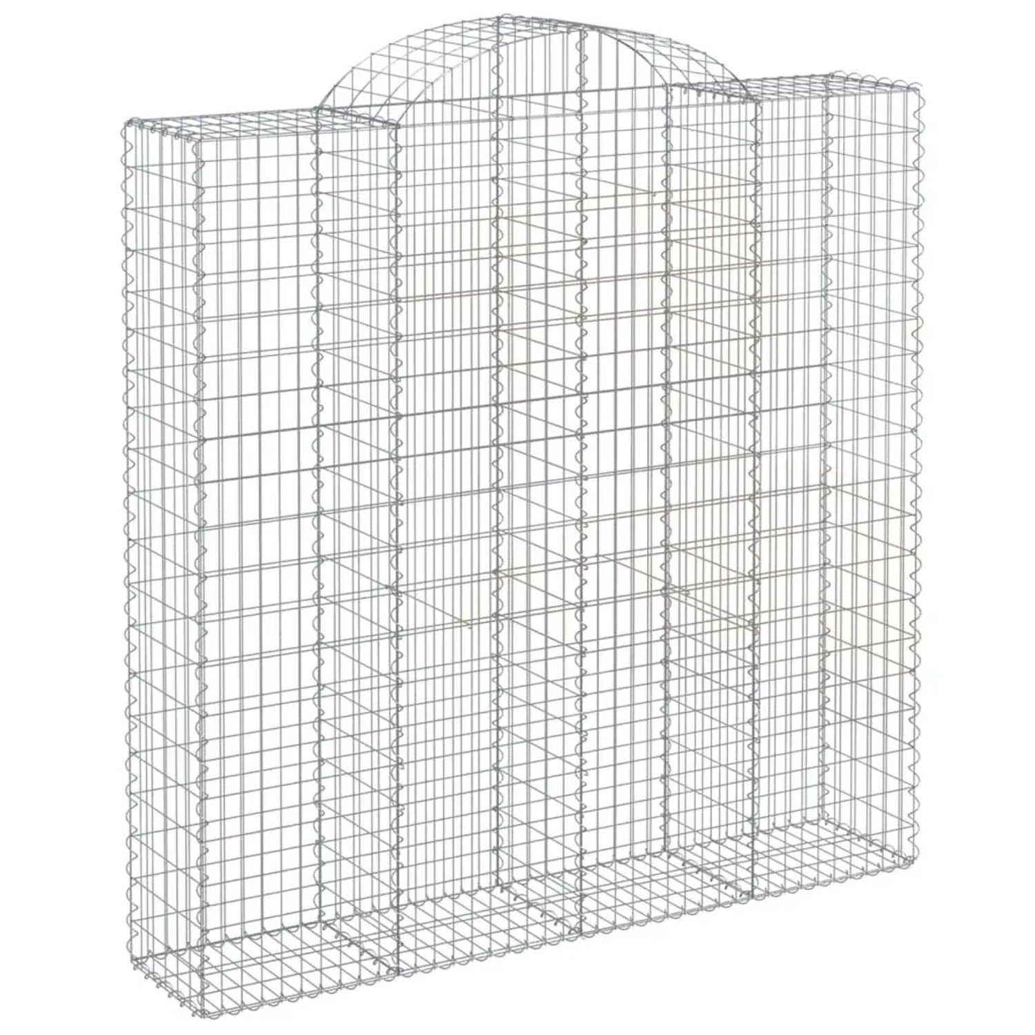 vidaXL Gabionen mit Hochbogen 9 Stk 200x50x200/220cm Eisen 1679853