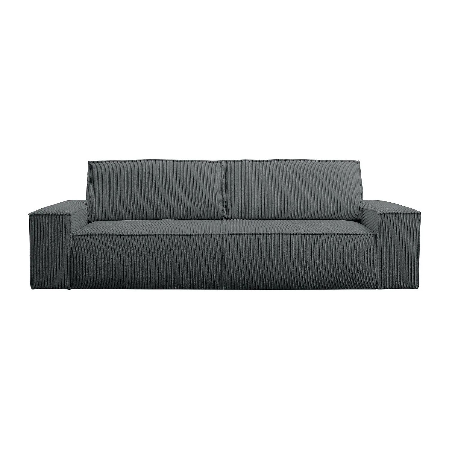 Vente-unique Schlafsofa Amelia Anthrazitgrau 257 cm
