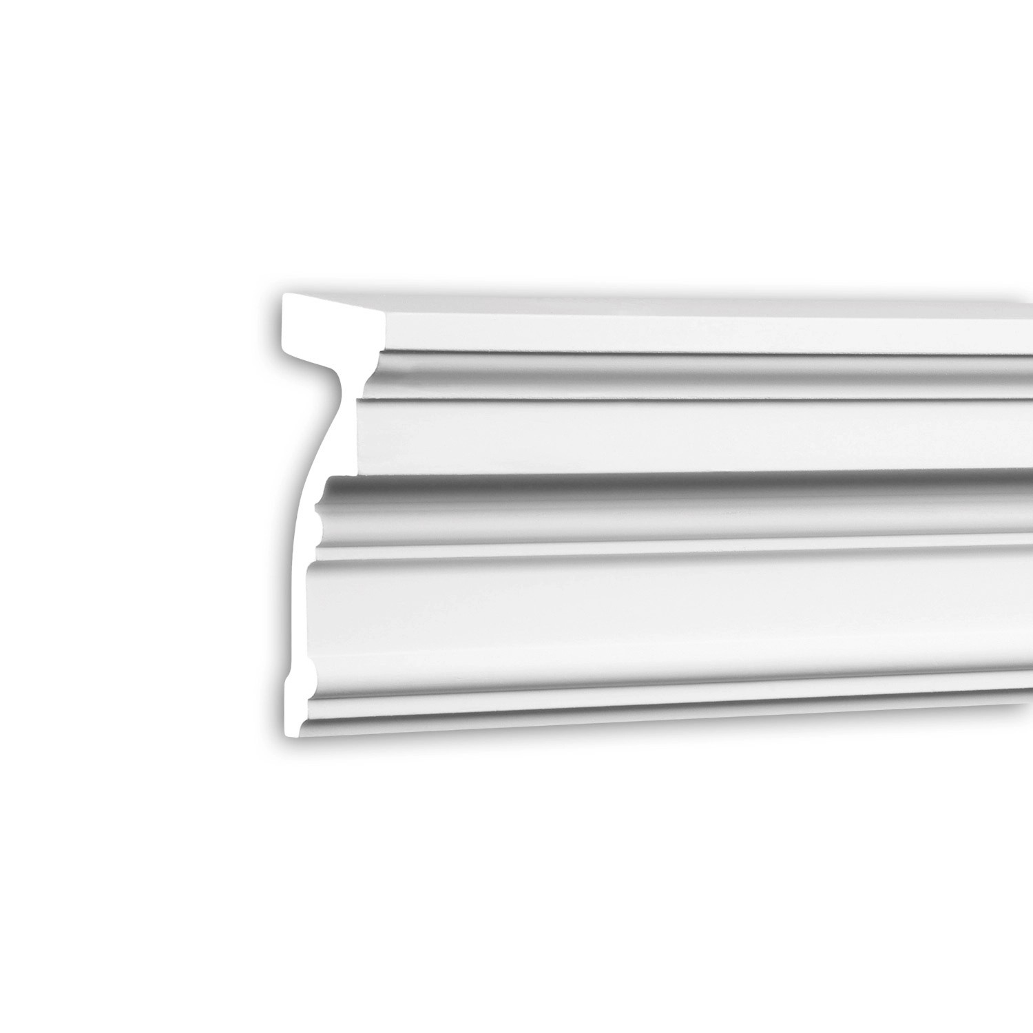 PROFHOME 482302 Fenstersohlbank Außenstuck Fensterumrandung Fassaden Element 2 m 200 cm x 5,4 cm x 10,9 cm Weiß