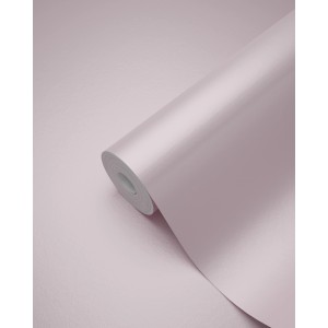 Rolle rosafarbene Uni-Tapete von Origin Wallcoverings, glatte Oberfläche.