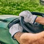 Gebol Driver Arbeitshandschuhe Größe 9 beim Rasenmähen, robustes Rindleder.