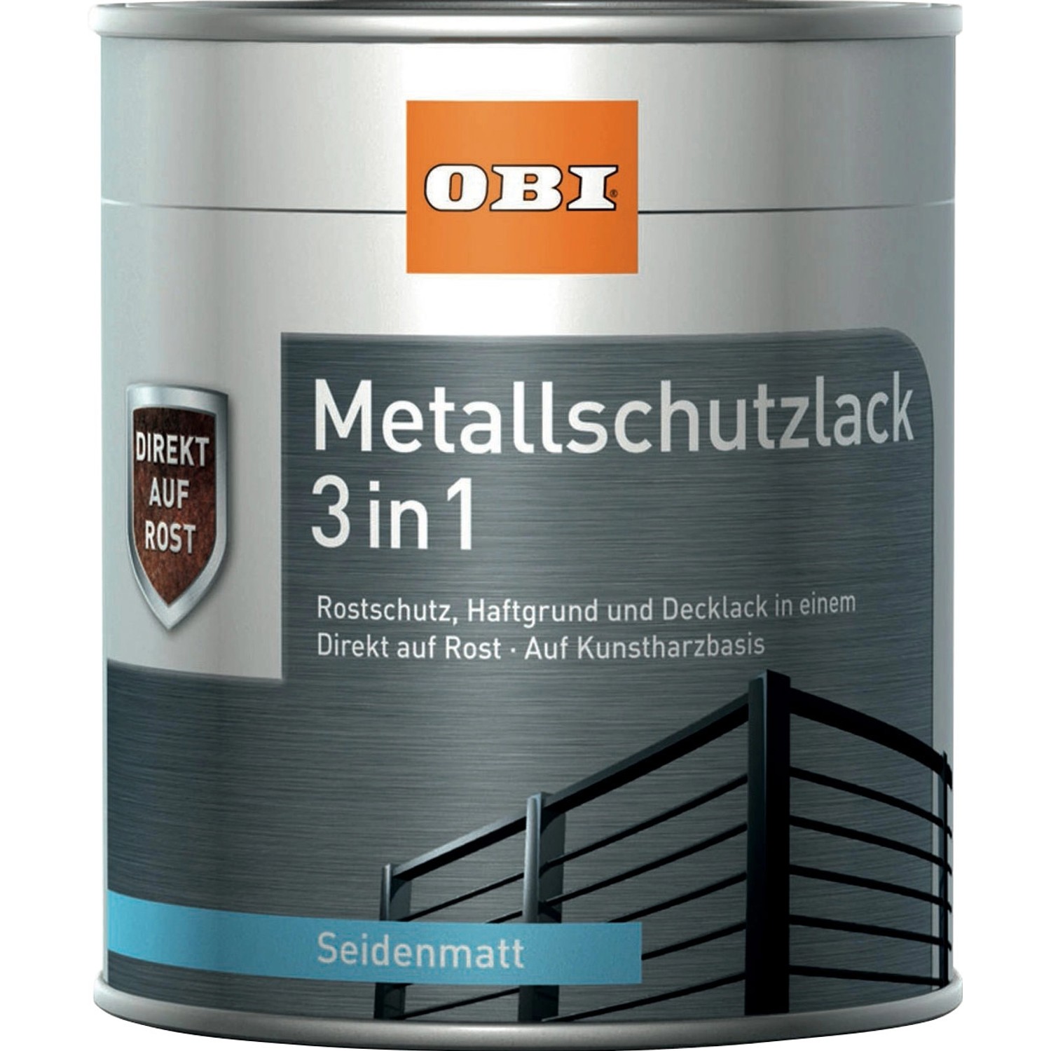 OBI Metallschutzlack 3in1 RAL 7016 Anthrazit seidenmatt 375 ml
