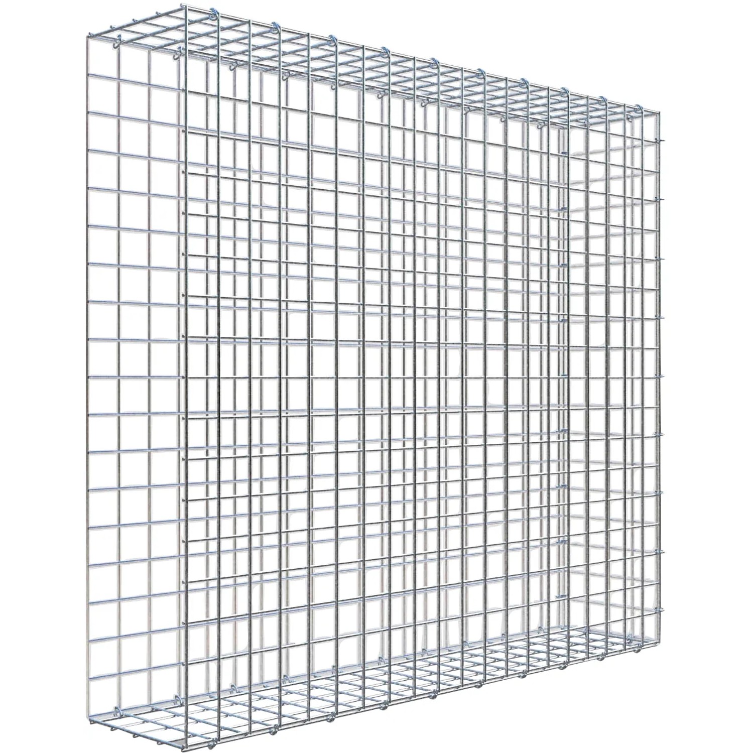 Gabiona C-Ring-Gabione-Anbaukorb Typ 2 90 x 100 x 20 cm Maschenw 5 x 5 cm
