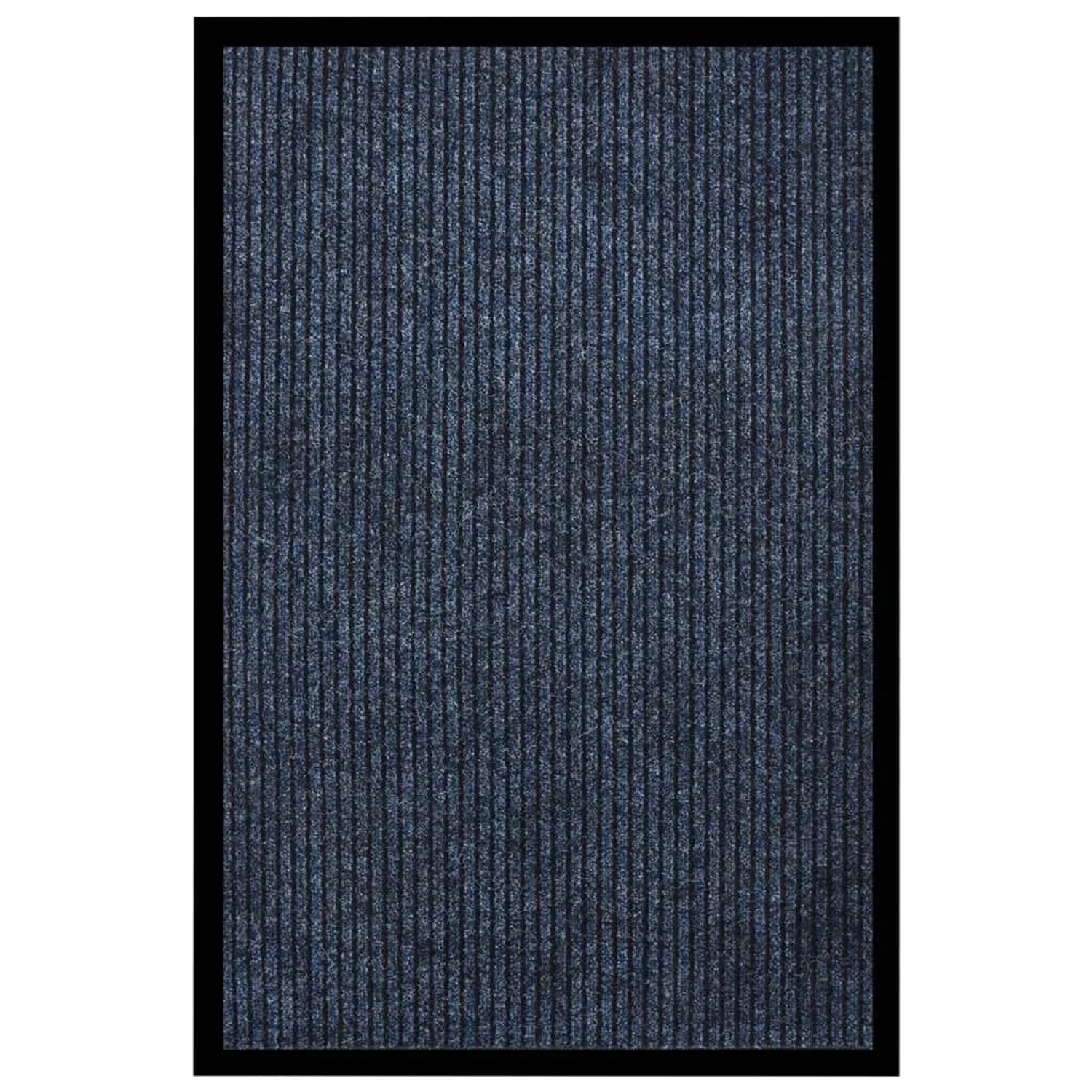 vidaXL Fußmatte Gestreift Blau 80x120 cm 331612