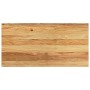 Helle Eichenholz Fensterbank aus Massivholz mit sichtbarer Maserung und Ast, fein geschliffen und lackiert.