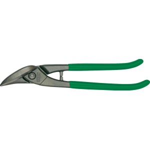 Erdi Ideal-Schere D116-260-SB, rechtsschneidende Blechschere mit grünen Griffen.