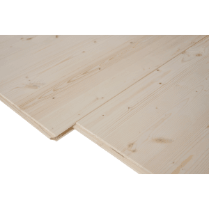 Binderholz 3-Schicht Ausbauplatte Fichte, 1,9x62,5x125 cm, mit Nut und Feder