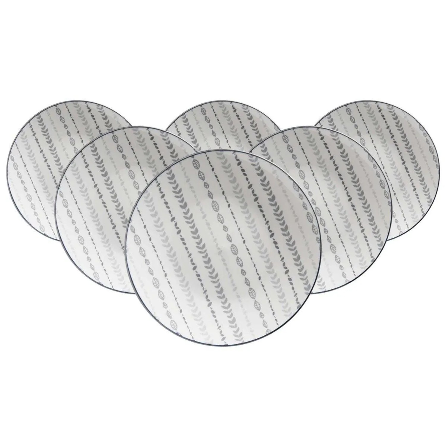 Ritzenhoff & Breker Sendai Dessertteller 21 cm 6er Set Ranke