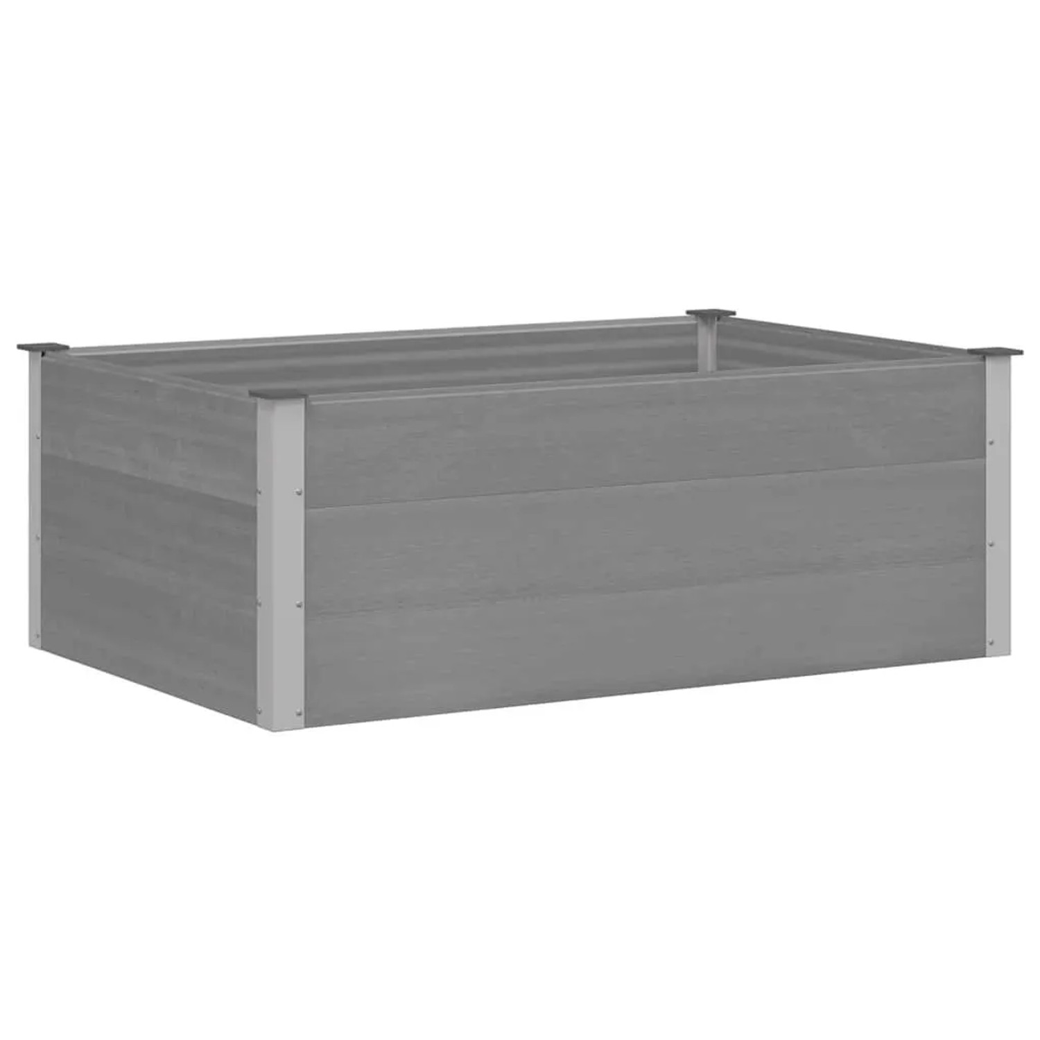 vidaXL Garten-Hochbeet WPC 150 x 100 x 54 cm Grau 43609