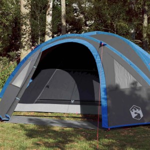 vidaXL Kuppel-Campingzelt 4 Personen Blau Wasserdicht 94350